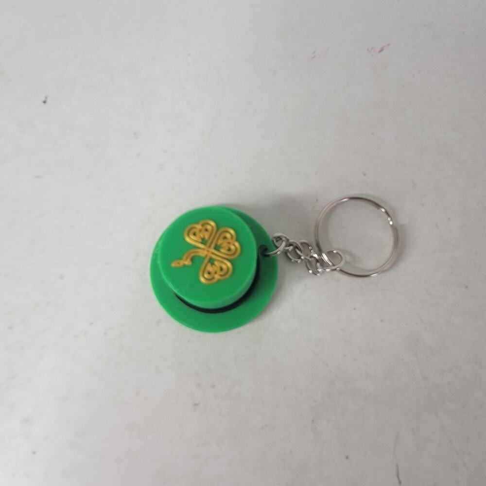 Irish Top Hat Keychain | St. Patrick’s Day Mini Hat Charm – 3D Printed